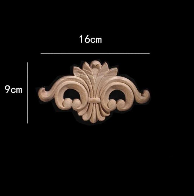Decalques de Madeira Maciça para Móveis: Apliques Decorativos Europeus em Woodcarving Artesanal
