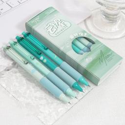 Conjunto de canetas gel para festa, conjunto de 4, 5mm, tinta de cor preta, para escrever, escritório, escola, f7468 - Image 1