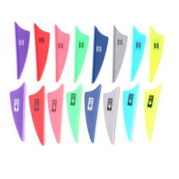 Arco-como seta para diy, 50pcs, acessórios de tiro com arco, escudo, com pena, para caçar e fotografar, 1.75 polegadas - Image 3