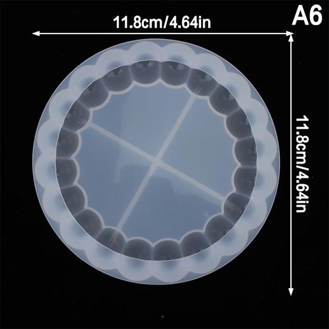 Moldes de Silicone para Resina Epóxi: Designs de Bolha em Formato Oval e Redondo para Coasters, Bandejas e Placas de Gesso