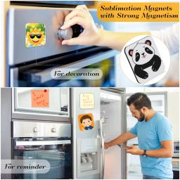 100 peças ímãs de geladeira quadrados/pinos de crachá 50x50mm adequados como presente para crianças consumíveis de decoração diy - Image 3