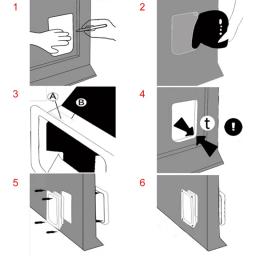 Plástico porta buraco para Pet segurança suprimentos, controle de acesso e direcional, gato e cães, 4 opções - Image 6