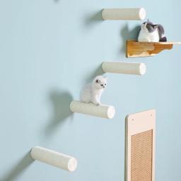 Suporte de parede para gatos, arranhador, sisal, corda, árvore, para animais de estimação, escalada, torre, brinquedo, móveis para gatos - Image 4