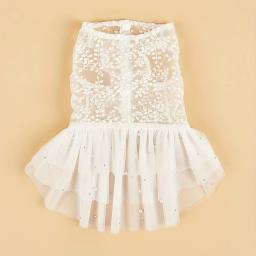 Adequado para gatos e cães, Terno de casamento, Vestido de malha, Verão - Image 3