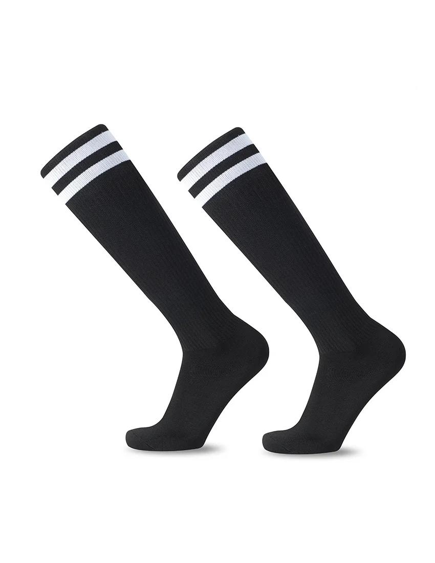 Meias de futebol para crianças e adolescentes, Socks de treinamento de futebol e beisebol, Umidade Wicking Wicking Socks para meninos e meninas, tamanho S M - Image 1