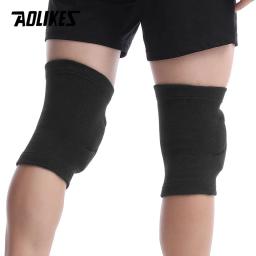 AOLIKES-Joelheiras Esportivas Espessamento, Voleibol, Joelheira Esportes Radicais, Suporte Brace, Dança, Yoga, Protetor Elástico, 1 Par - Image 5