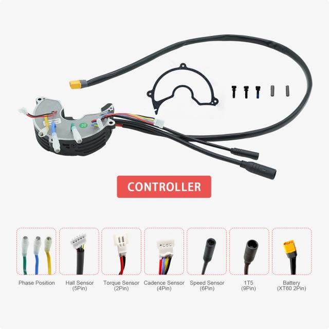 Tongsheng TSDZ8 Controlador 750W Peças de Bicicleta Elétrica para Motor Médio