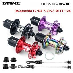 Tanke 120 clique hub rolamento mtb hub dianteiro traseiro 32 36 furos freio a disco cubos de bicicleta 7 8 9 10 11 12 velocidade liberação rápida 6 pawl hub - Image 2
