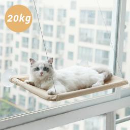 Pet Cat Hammock Pendurado Cama De Gato Rolamento 20Kg Confortável Cat Sunny Window Seat Mount Kitten Escalada Frame Pet Acessórios - Image 3