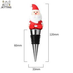 Série Natal Rolha De Champanhe, Decoração De Festa De Bar, Forma De Boneco De Neve, Fresco De Manter, 1Pc - Image 6