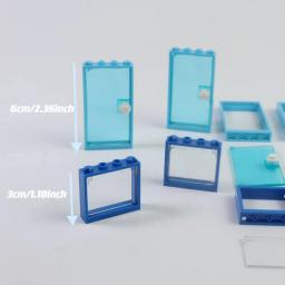 DIY MOC Building Blocks Brinquedos, Janelas e Portas, Tijolos Clássicos, Cidade, Amigos, Peças da Casa, Presente de Aniversário, 25Pcs - Image 2