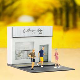 Acessórios para Casa de Boneca em Miniatura, Construção Pública, Modelo Micro Paisagem, Diorama Kits, Cena Adereços, 1:64 - Image 6