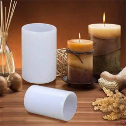 Moldes de vela de silicone cilíndricos, molde de resina epóxi, moldes de fundição para artesanato diy, velas de cera, fabricação de sabonetes e argila - Image 3