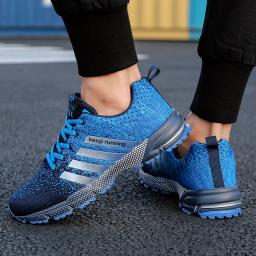 Tênis de corrida respirável para homens e mulheres, tênis de corrida leve confortável, esporte ao ar livre, novo - Image 4