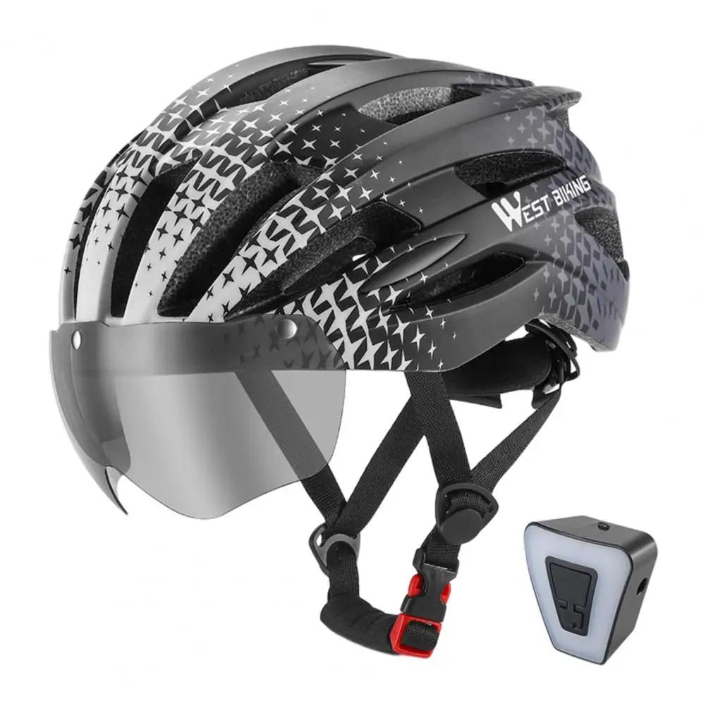 Capacete de segurança 1 conjunto forte respirável fecho magnético design mountain road bike capacete ciclismo suprimentos - Image 1