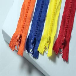 Saco com zíper de resina com cauda fechada, bolso curto, multicolorido, 5 #, 15cm, 10pcs - Image 2