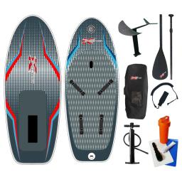 Kitboard hidrofólio inflável com correias para o pé, prancha windsurf, prancheiras de surf do vento, kiteboarding - Image 1
