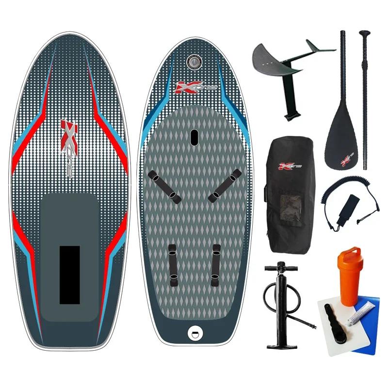 Kitboard hidrofólio inflável com correias para o pé, prancha windsurf, prancheiras de surf do vento, kiteboarding - Image 1