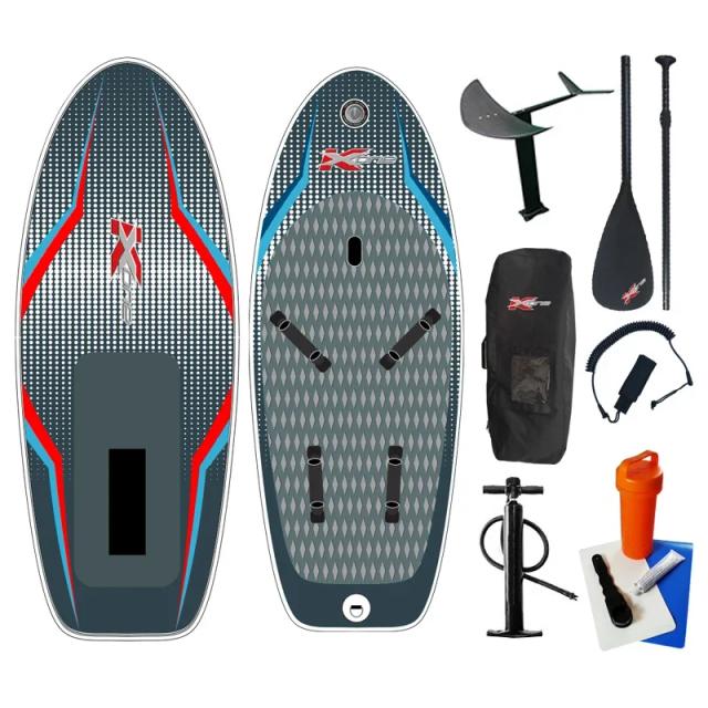 Kitboard Inflável Hidrofólio com Correias para o Pé - Prancha para Windsurf e Kiteboarding