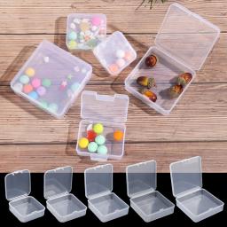 Caixa de armazenamento plástico transparente pequena para jóias, contas recipiente, ferramentas de pesca, utensílios domésticos, organizador sundries - Image 5
