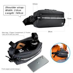 Rinowalk bolsa de guidão de bicicleta, bolsa impermeável multifuncional portátil de ombro para bike, acessório para quadro, 2021 - Image 5