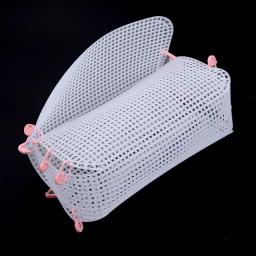 Pano de malha de plástico para fazer sacolas, Material de tecelagem, Chenille Branco Grid Sheet, Needlework, DIY Handcraft Acessórios, 1Pc - Image 5