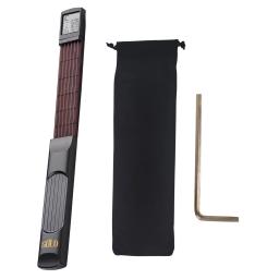 6 cordas Pocket Guitar Chord Trainer, Folk Guitar Practice Tool, 6 trversos com acordes rotativos, tela de gráfico para iniciantes - Image 2
