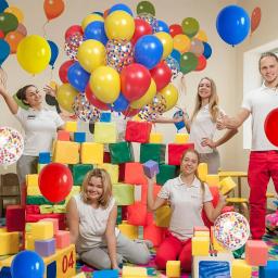 Conjunto de balões confete de circo carnaval para crianças, decoração de aniversário, decoração do chuveiro do bebê, brinquedo de menino e menina, vermelho azul e amarelo - Image 3