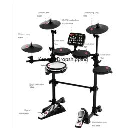Midi tambores eletrônicos instrumento musical conjunto prática profissional bateria eletrônica acessórios bateria eletrônica gatilho tambor - Image 5