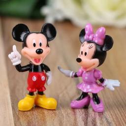 6 pçs/set Disney Mickey Mouse Figuras de Ação Minnie Pato Donald PVC Ornamentos de Bolo Coleção Decoração Crianças Brinquedos Presentes - Image 3
