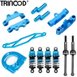 Trinood metal amortecedor cvd eixo de acionamento bateria placa montagem braço suspensão para 1/10 tamiya tt02 conjunto completo peças atualização - Image 1