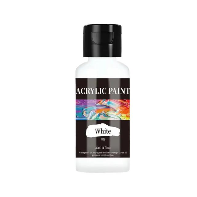 Tinta Acrílica para Tecido - Set DIY com 24 Cores Vibrantes e Rico Pigmento