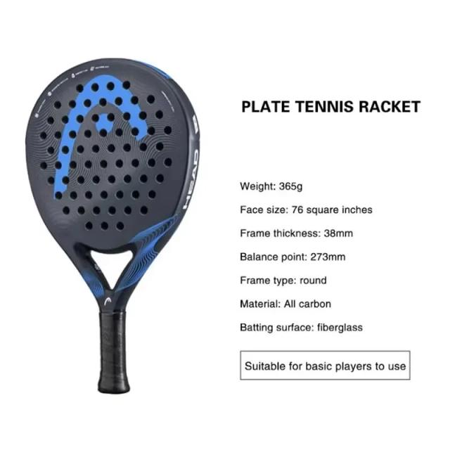 Raquete de Padel Profissional Fibra de Carbono Eva Macia