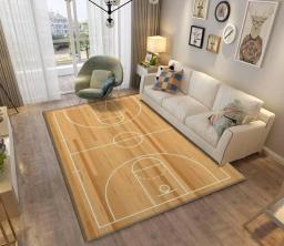 Tapete de área casa com quadra de basquete, tapetes antiderrapantes, capacho preto, tapete de entrada, sala de estar, decoração interior e exterior - Image 6
