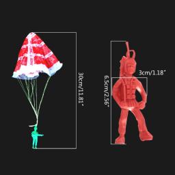 2-in-1 Jogando Parachute Toy Set Funny Toy Outdoor Game Acessórios Crianças - Image 6