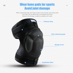 Espessamento Anti Colisão Joelheiras, Strap Proteção Pressão, Voleibol Joelheira, Extreme Sports, Elasticidade Apoio do Joelho - Image 6