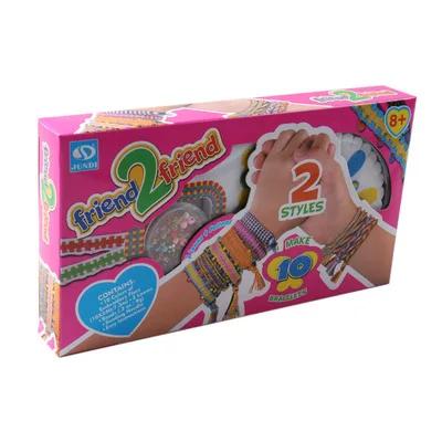 Kit Criativo de Fazer Jóias para Meninas: Pulseiras DIY de Amizade e Artesanato para Crianças de 5 a 12 Anos