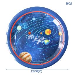 Decorações De Festa De Aniversário Do Tema Do Astronauta, Prato De Papel, Copo, Óculos, Moldura, Galáxia, Planeta, Suprimentos Do Partido Dos Meninos - Image 5