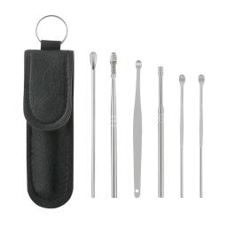 Ear Cleaner Kit com Colher e Cera Pickers, Ear Cleaner Tool, removedor de cera, Cureta Ear Pick, Cleaner, Care, 6 PCs/Set - Image 6