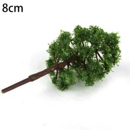 20 peças 8cm mini modelo de árvores micro paisagem decoração trem cenário fazendo acessórios de layout de arquitetura diy - Image 5