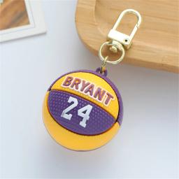 Mini Basketball Pendant Keychain para homens e mulheres, chaveiro estilo desportivo, porta-chaves do carro, acessórios para bolsas, lembrança dos fãs - Image 2