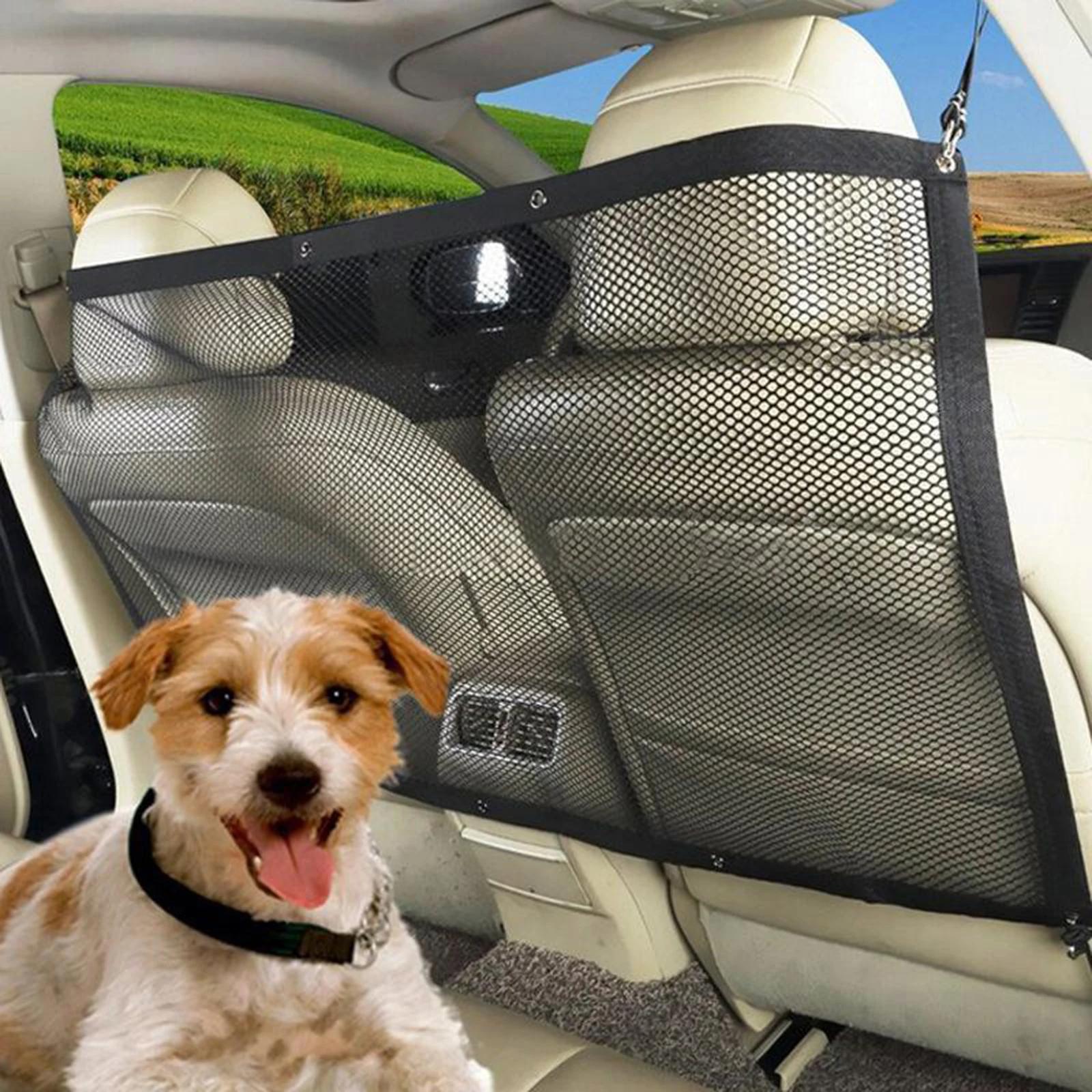 Car Dog Protection Net com Ganchos, Pet Separation Fence, Safety Barrier, Coisas para Dog Supplies, Fit para qualquer veículo, Hot - Image 1