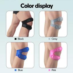 Unisex Neutro Ajustável Sports Knee Protector, Fitness ao ar livre, Ginásio, Caminhadas, Corrida, Perna Strap, 1 Pc - Image 6