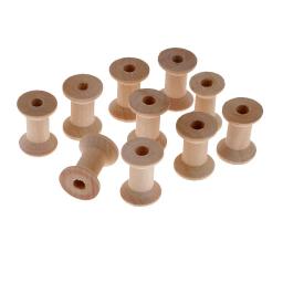 Carretéis De Linha De Costura De Madeira Natural, Ferramentas De Bobinas Vazias, Artesanato De Roupas DIY, Acessórios Novos e Quentes, 28x21mm, 10 PCs - Image 2