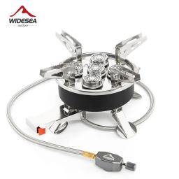 Widesea-Camping Tourist Burner, Fogão a Gás Portátil, Panelas, Piquenique, Churrasco, Suprimentos Turismo, Exterior, Recreação, 8800W - Image 1