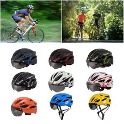 Capacete leve do ciclismo com construção durável, capacete confortável do Mountain Bike do PC, preto ajustável e amarelo - Image 4