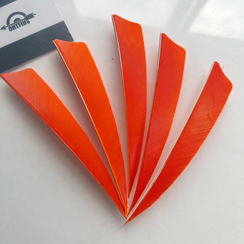 ONTFIHS-Arco e flecha penas para a asa direita, caça acessórios, escudo, Fletching, 4 ", 100pcs - Image 1