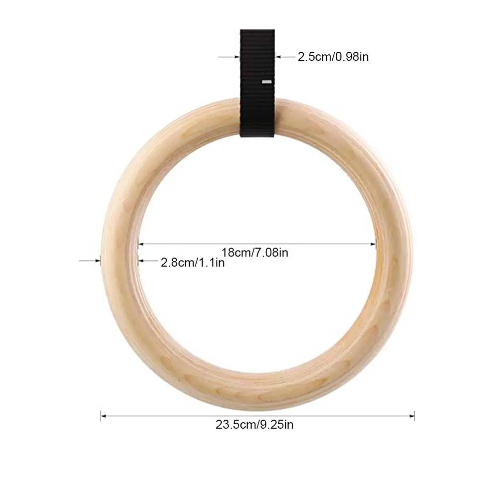Anel Ginástico De Madeira Para Treinamento De Força, Equipamento De Ginástica Em Casa, Treino De Corpo Inteiro, Esportes, 1Pc - Image 1