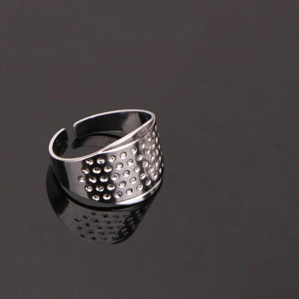 Metal Copper Sewing Thimble, protetor de dedo ajustável, dedo escudo anel, ferramentas DIY Quilting - Image 1