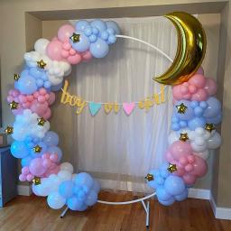 135 pçs festa de boas-vindas balão corrente guirlanda envoltório conjunto aniversário gênero revelar festa de aniversário decoração ao vivo decoração interior - Image 4